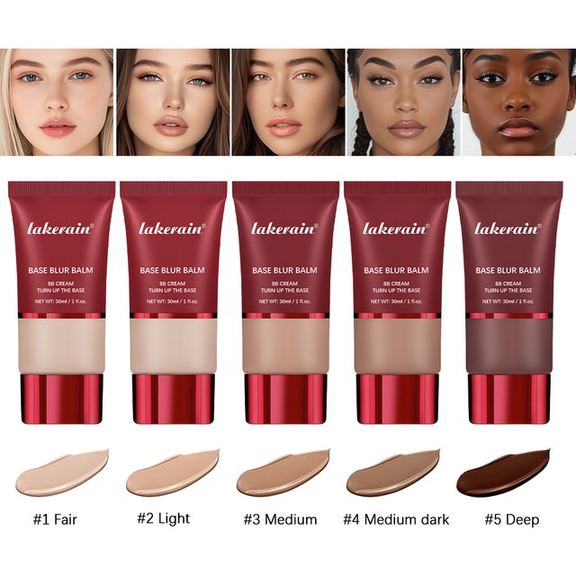 Long Lasting control oil OS Base Blurring Foundation Face Foundation Makeup Cream Cosmetics Black Skin Matte