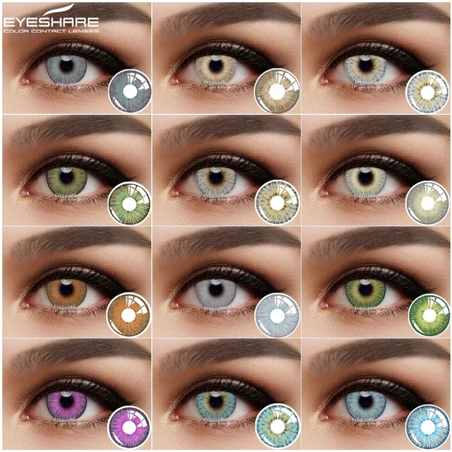 EYESHARE Color Contact Lens New York Colored Contact Lenses for Eyes Yearly Use Cosplay Contact Lens Eye Cosmetic Lens Makeup