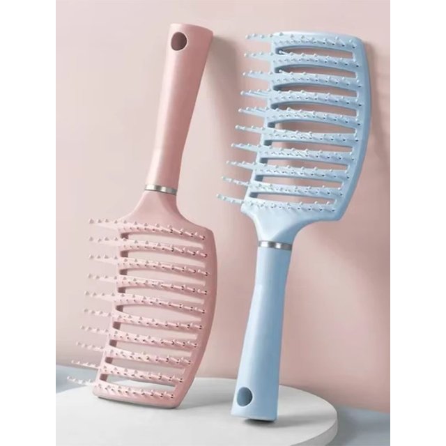 Big curved comb Hairbrush Air Cushion Comb Fluffy Anti-Hair Loss Massage Hair Brush For All Hair Types For Long Thick Thin Curly