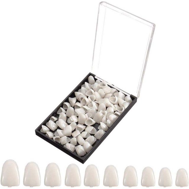GULPOOE 1Box Dental Temporary Crown Porcelain Materials Teeth Crown Whitening Anterior Posterior Crown Tooth Veneers Oral Care
