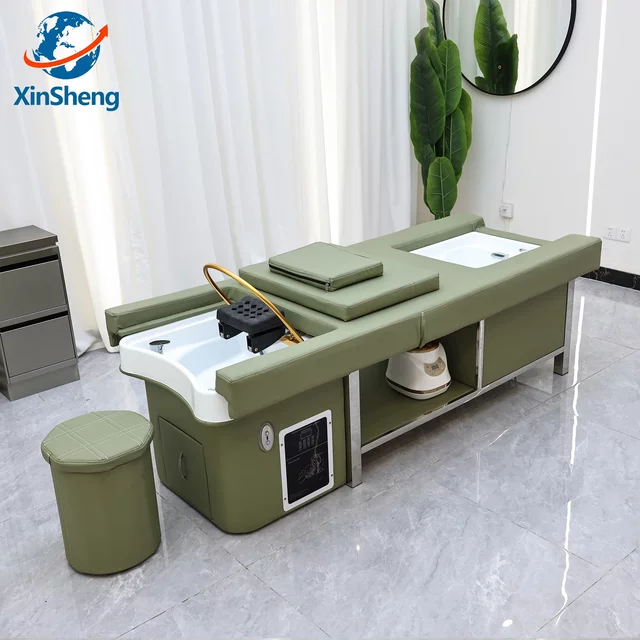 XinSheng Hair Wash & Head SPA Fumigation Shampoo Bed Beauty Salon Massage Table Massage Beds Barber Shop Commercial Furniture