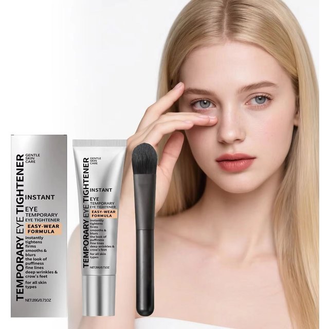 Temporary Tightener Eye Cream Reduces Dark Circles Eye Bags Puffiness Fine Lines Anti-Aging Hyaluronic Acid Firming Eye Cream