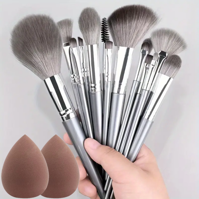 14PCS Makeup Brush Set Professional Soft Fluffy Eye Shadow Foundation Concealer Blending Blush Brushes Kabuki Women Beauty Tools