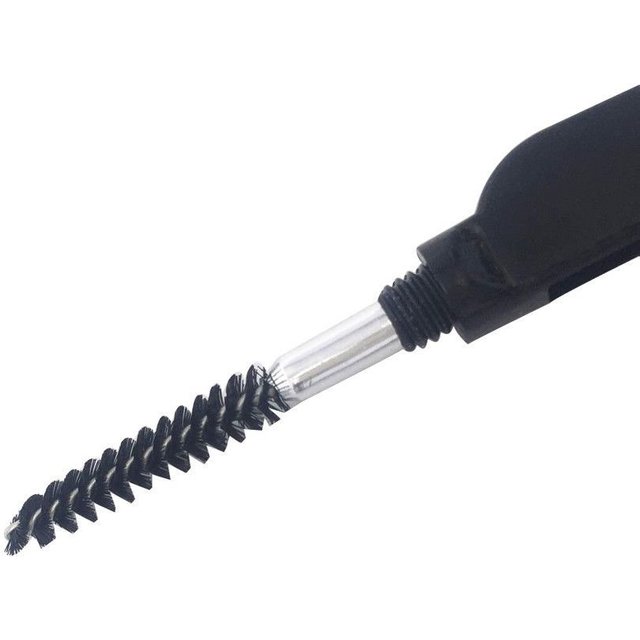 New Eyelash Extension Tool Makeup Beauty Mascara Separator Dual-Head Foldable Eyelash Metal Comb Eyebrow Brush