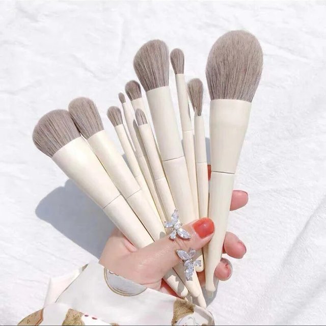 10PCS Makeup Brush, Easy To SetFoundation Blush Eyeshadow Brush Eyebrow Brush Contour Lip Face Makeup Brush Beauty Tools
