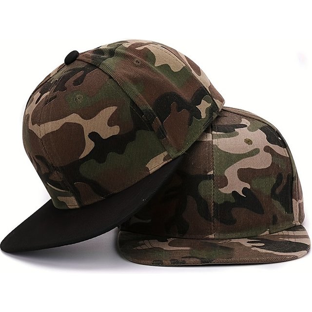 Unisex Light Plate Camouflage Hip-hop Hats Spring Autumn Outdoor Adjustable Casual Baseball Caps Sunscreen Hat