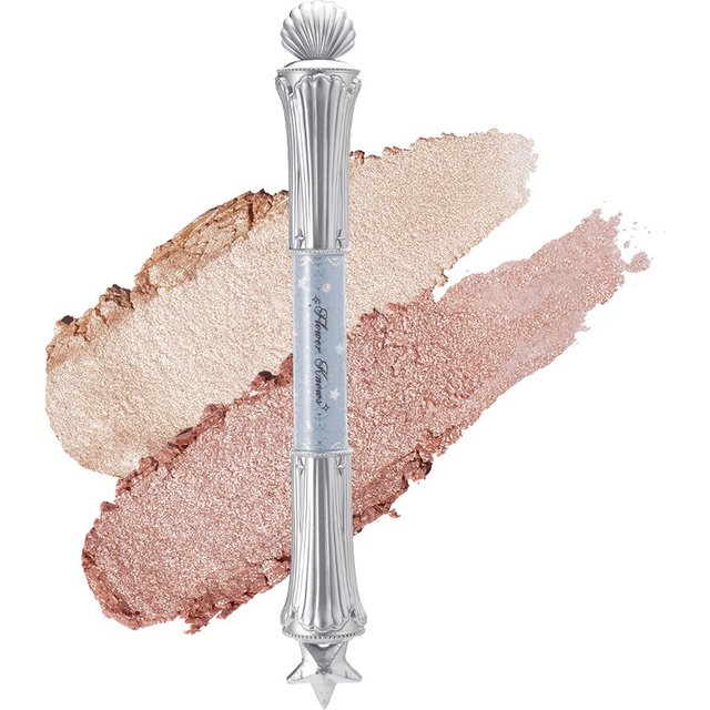 Flower Knows Shell's Jewel Dual-Ended Highlighting Stick Mermaid Glow Contour Pen Long Lasting Waterproof Makeup Highlighter