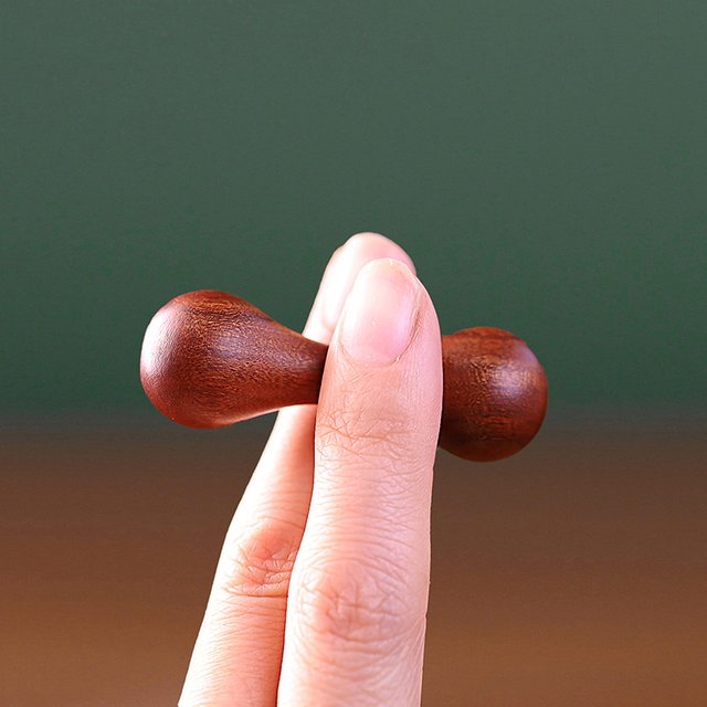 Knucklebone bois de santal bout des doigts haut Baole perle Begleri jouet Knucklebone doigt limite EDC Anti-Stress autisme tdah exercice des doigts