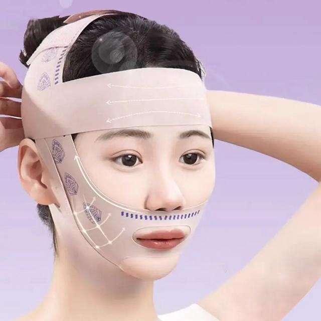 Adjustable Face Sculpting Sleep Mask Elastic Slimming Strap Lifting Tightening Mask Breathable Skin Care V Line Shaping Mask