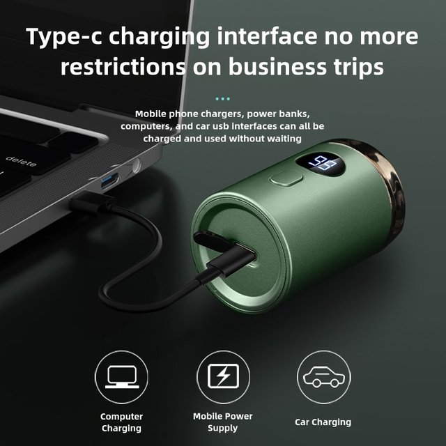 Men's Electric Razor Shaver Digital Display Intelligent Mini Portable Wet and Dry Rechargeable Washable Beard Razor