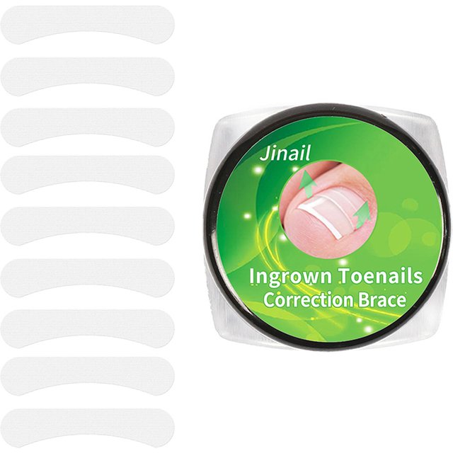 10Pcs Ingrown Toenail Correction Tools Straightening Clip Brace Elastic Patch Sticker Pedicure Tool for Nail Care Treatment