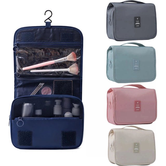 Travel Makeup Bag High Capacity Toiletries Storage Pouch Travel Make Up Organizer Waterproof Beauty Bag Bathroom Wash Bag
