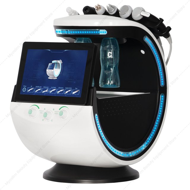 Home Salon Use Smart Ice Blue 7 In 1 Hydrofacial Portable Dermabrasion Facial Skin Rejuvenation Machine