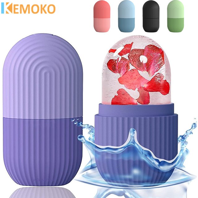 Silicone Ice Cube Trays Facial Eye Roller Ice Ball Beauty Face Lifting Massager Contouring Reduce Acne Skin Care Tool Reusable