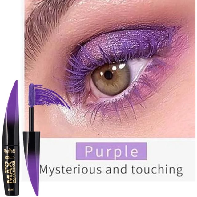 Colored Mascara Waterproof Fast Dry Eyelashes Curling Lengthening Makeup Eye Lashes Ink Mascara Blue Green Red Purple Pink White