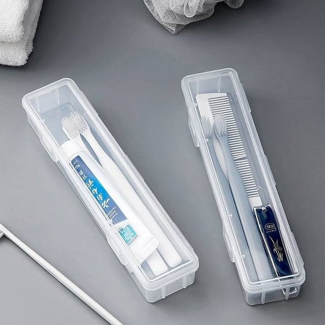 Transparent Toothbrush Storage Box Convenient Travel Toothbrush Holder Portable Toothbrush Case Toothbrush Travel Case