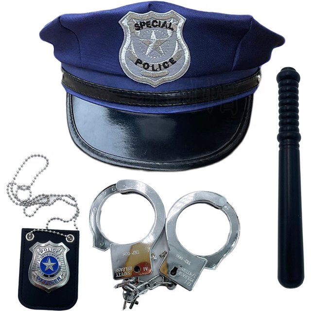 Chapeau de Police pour adultes, 1 pièce/4 pièces, chapeau plat octogonal, mascarade de spectacle de Cosplay, accessoires amusants, chapeau de Police, accessoires uniformes