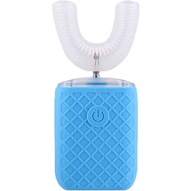 Smart Children's Electric Toothbrush Sonic Rechargeable 360 Degrees Automatic Tooth Brush U Shaped Cartoon for Kids Blue Light