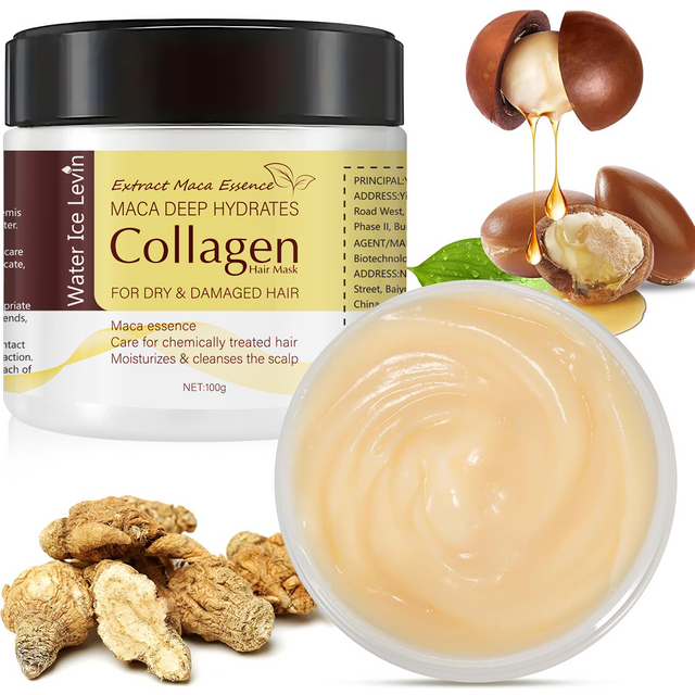 Magical Hair Mask, Contains Collagen and Keratin - Deep Coconut Oil Hair Care - Powerful Moisturizing and Hydrating - Repairs Fine, Sparse, Fragile, Dry, and Damaged Hair