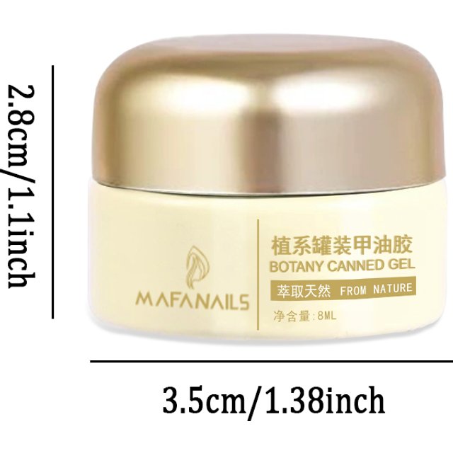 1Jar 8ml White Elf Cat's Eye Gel Nail Polish Professionals Clear Soak Off UV Semi-permanent varnish High Gloss Gel Nail Supplies