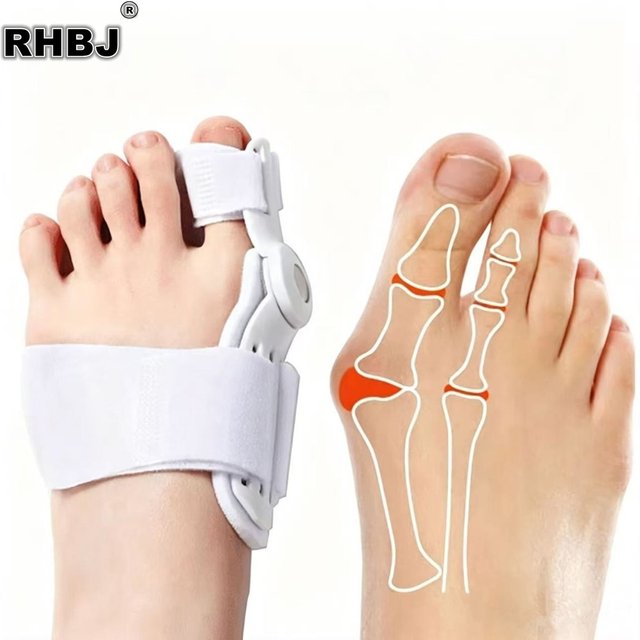 2Pcs Hallux Valgus Corrector Bunions for Toes Foot Finger Separator Toe Separator Foot Care Haluksy Bunion Foot Care Tools