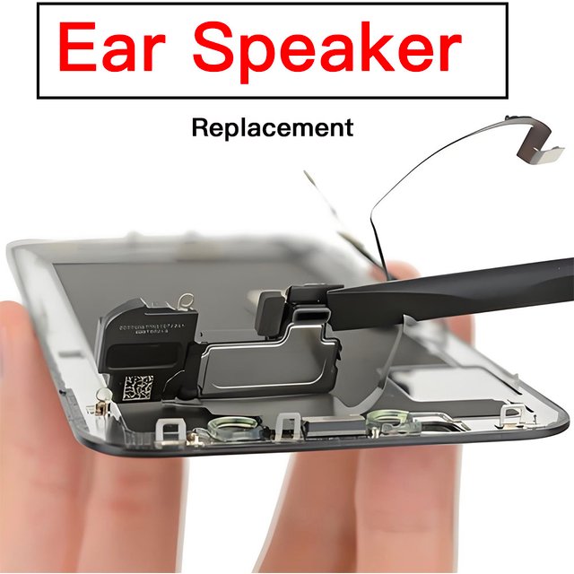 Haut-parleur d'oreille pour iPhone X XR XS 11 Pro Max, écouteur avec remplacement de câble flexible, sans identification faciale