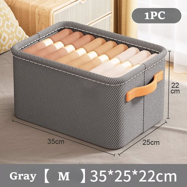Non-Woven Fabric Storage Box with Thick Steel Frame Versatile Clothes Organizer for Dorms Homes, Hand Washable Available