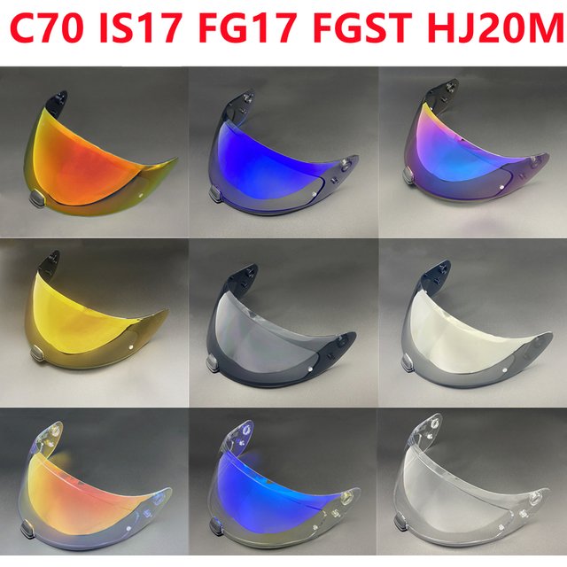 Helmet Visor for HJC C70 IS-17 FG-17 FG-ST HJ-20M Helmet Shield Sunscreen Cascos Windshield Motorcycle Helmet Accessories Parts