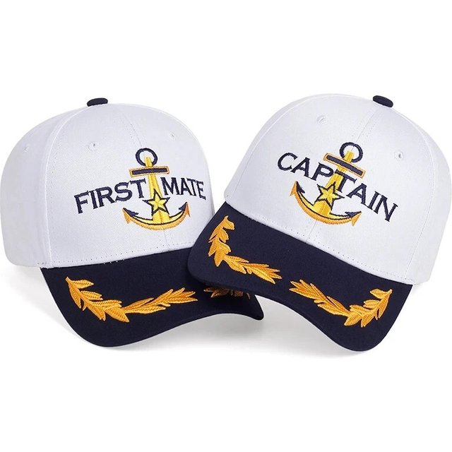 Unisex CAPTAIN/FIRST MATE Embroidery Baseball Caps Spring And Autumn Outdoor Adjustable Casual Hats Sunscreen Hat