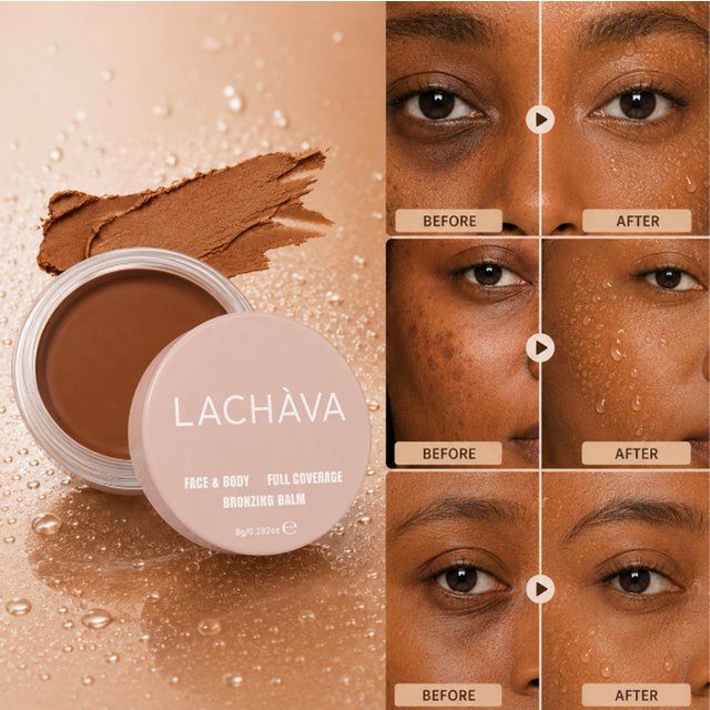 Waterproof Concealer Balm for Deep Dark Skin, Full Coverage, Covers Dark Circles & Spots, Longwear, Face & Body Use.