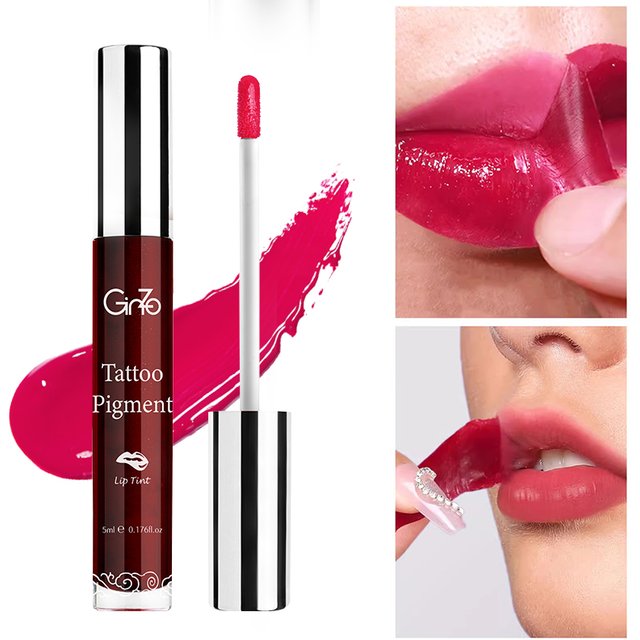 6 Colors Peel Off Lip Gloss Matte Liquid Lipstick Waterproof Long Lasting Non-sticky Lip Tint Tattoo Lip Stain for women Makeup