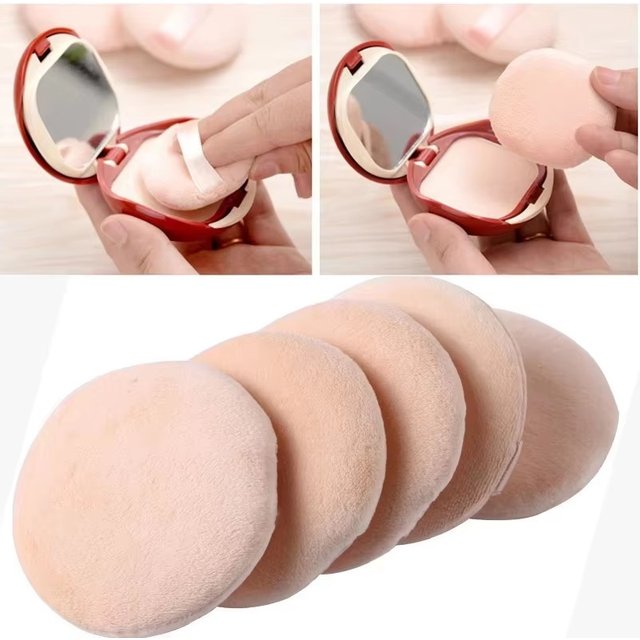 5/10/20/30Pcs Soft Velvet Makeup Sponge Loose Powder Cosmetic Puff Double-Sided Face Makeup Sponge Concealer Wet Dry Makeup Tool