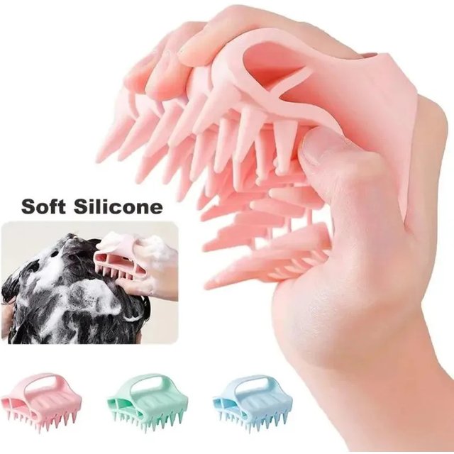 1pcs Silicone Shampoo Comb Scalp Massage Shampoo Brush Body Massage Brush Hairdressing Tools, Scalp Massage Comb, Shampoo Comb
