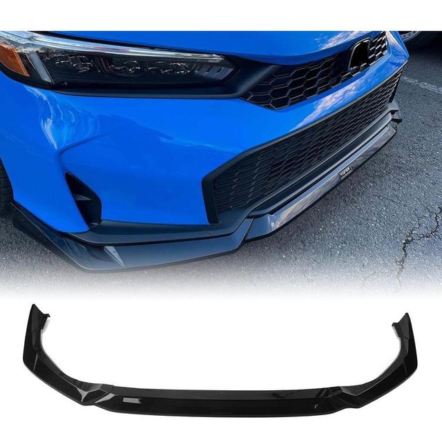 For Honda Civic 11.5th 2025-2026 Yofer Front Bumper Spoiler Lip Gloss Black Lower Splitter Blade Protector Body Kit