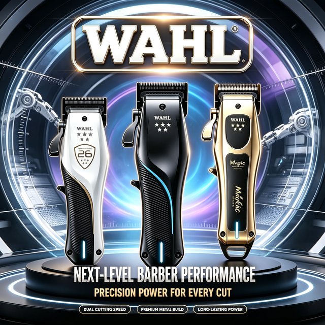 Professional Wahl Vapor 8148 Magic Clip Gamma Legend Baber Combo Cordless Hair Clipper&Hair Trimmer&Foil Shaver For Stylists