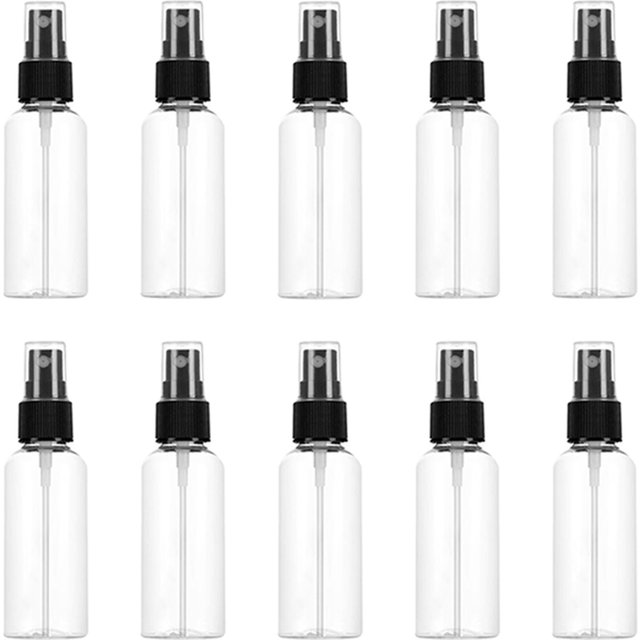 20/50/100 pièces 20ml 30ml 50ml 100ml bouteille rechargeable en plastique bouteille de parfum atomiseur bouteille de pulvérisation vide outil de voyage Portable