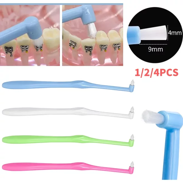 Orthodontic Toothbrush Monoblock Brush Interdental Toothbrush Soft Brush For Braces Teeth Cleaning Tooth-floss Oral Care Tool