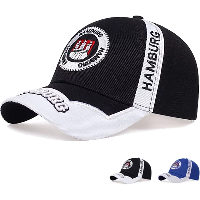 Unisex Hamburg Letter Embroidery Baseball Caps Spring Autumn Outdoor Adjustable Casual Hats Sunscreen Hat Sports Cap