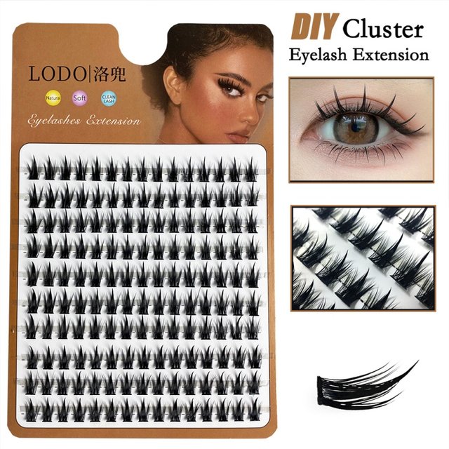 Russian Mink Eyelash Cluster 1 Box/160 Bundles Natural 3D Lashes Makeup Tool, Russian Individual Eyelashes Extension Wholesale