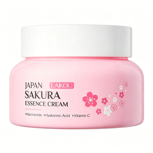 LAIKOU Sakura Essence Face Cream 60g - Moisturizing Repair Hydrating Cream, Gentle Nourishing Non-Greasy Lotion for Dry Skin