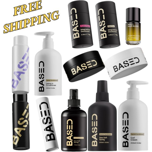 BASDE Hair Styling Care - Sea Salt Hair Spray, Matte Volumizing Thickening Hair Powder Wax, Guava Deodorant, Hair Shine Essence