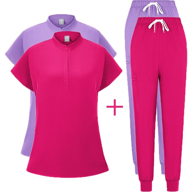 Oral Dentist Surgical Set Men Women Split Pocket Top Jogger Pants Hand Washing Suit Elastic Quick-drying Hospital Nurse Uniforms
