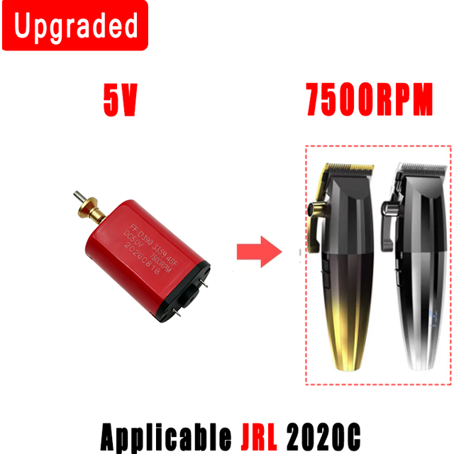 Upgraded 5V 7500RPM Motor Compatible with JRL 2020C M5(F) P800 Professional Hair Clippers Electric Hair Clipper Rotor Engine