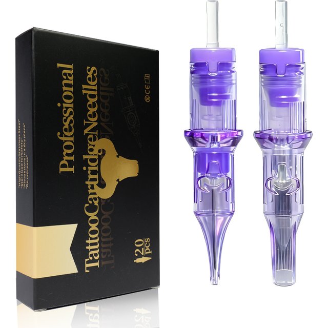 20PCs/ Pack 0805RL Tattoo Needle Cartridges 0.25mm Super Bugpin Round Liner for Precision Eyebrow Lip Permanent Makeups