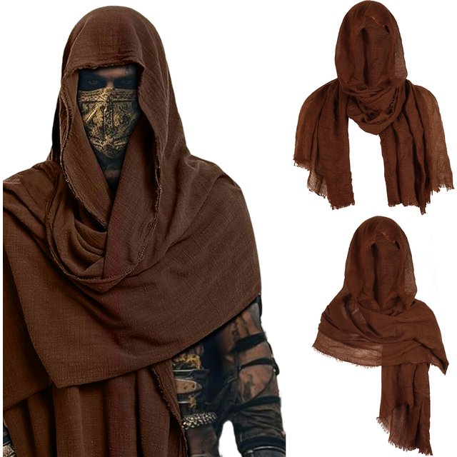 Cape à capuche Vintage pour hommes, Cosplay de Pirate médiéval, Costume de mascarade d'halloween Renaissance, Cape d'épaule