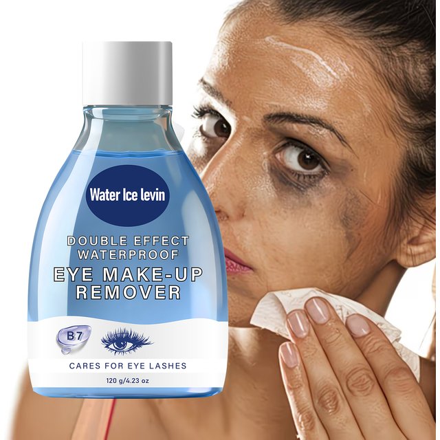Double Effect Eye Makeup Remover with B7 & Collagen, Gentle on Lashes & Waterproof