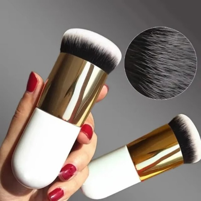 Chubby Mushroom Head Foundation Makeup Brush Soft Dense Bristles Multifunctional Professional Cosmetic Brush For Liquid Cream