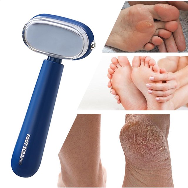 Stainless Steel Reusable Foot File Double-Sided Pedicure File Foot Care Products for Dry Dead Skin Care Heel Grooming