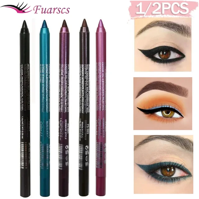 Crayon Eyeliner longue durée 6 couleurs, Pigment imperméable, vert, marron, stylo pour femmes,
