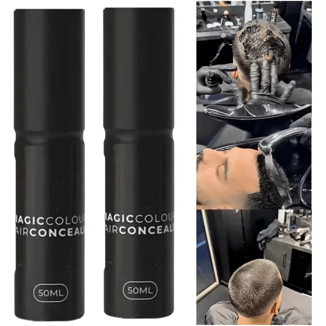 50ML Waterproof Hair Concealer Cream Naturally Fuller Confident-Looking Hair Magic Color Hair Concealer Sweatproof